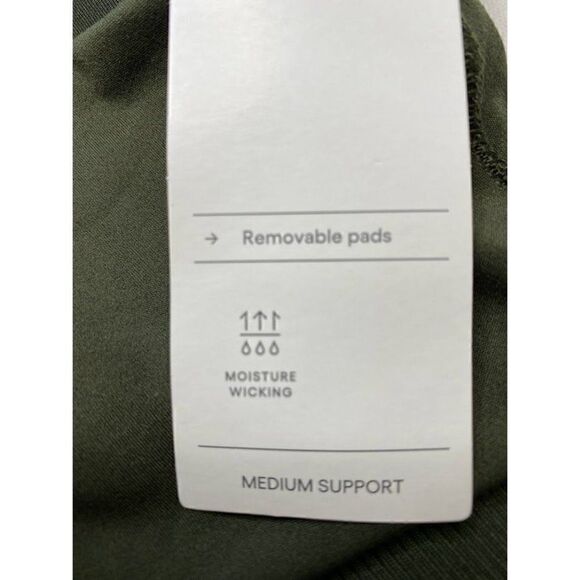 All In Motion‎ Sports Bra Womens SMALL Dark Green Very Soft Removable-Cup… - Picture 12 of 13